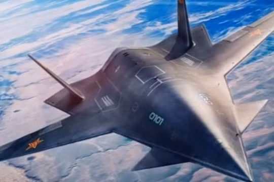 Ảnh minh họa máy bay không người lái Dark Sword, Aviation International News 