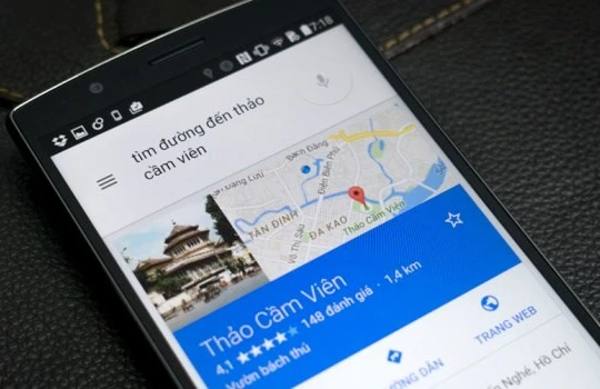 Đã có thể yêu cầu Google chỉ đường đến đâu đó (ảnh: tinhte.vn)