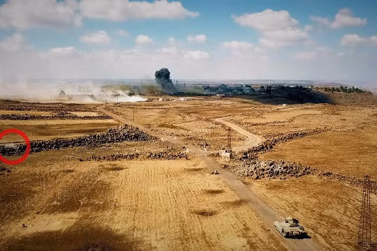 Quân đội Syria tiến công trên chiến trường Daraa. Ảnh minh họa video ANNANews