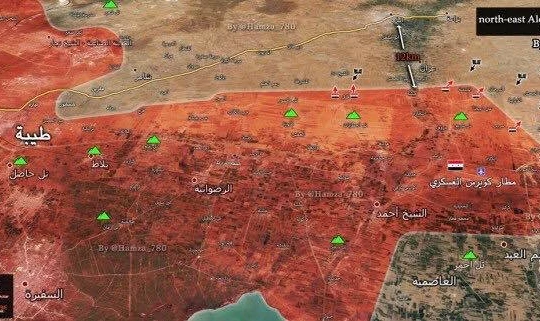 Bản đồ khu vực căn cứ sân bay Kuweirus