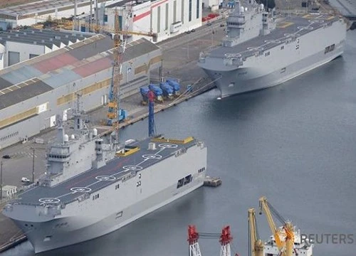 Pháp vận động Malaysia mua tàu sân bay trực thăng Mistral đóng cho Nga