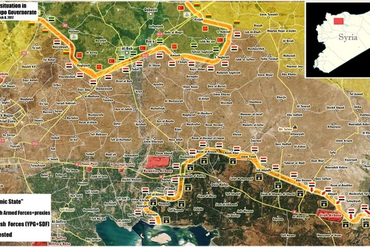 Chiến trường phía đông Aleppo tính đến ngày 08.03.2017