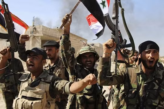Các binh sĩ quân đội Syria ở Deir Ezzor