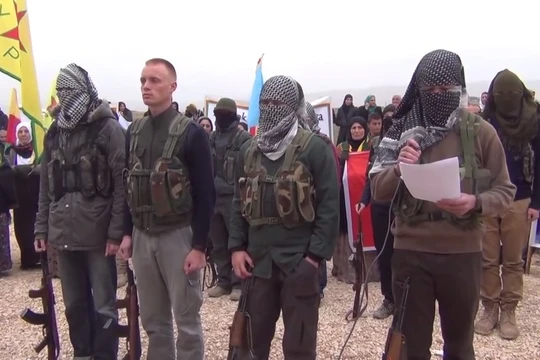 Những du kích quân người Kurd ở Afrin. Ảnh minh họa: Masdar News.