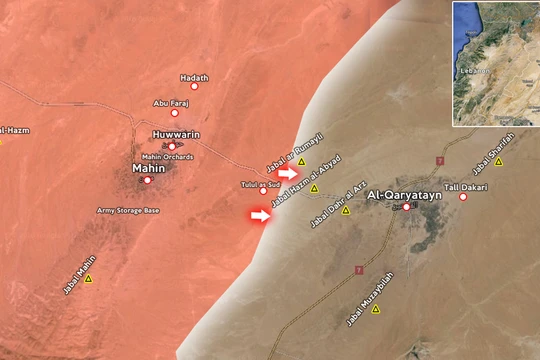 Quân đội Syria đánh chiếm nhiều ngọn đồi xung quanh thành phố Quraytayn tỉnh Homs
