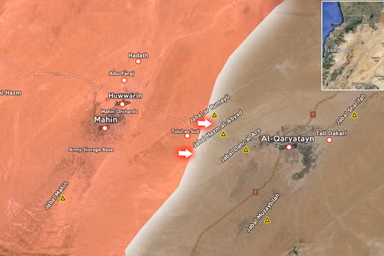 Quân đội Syria đánh chiếm nhiều ngọn đồi xung quanh thành phố Quraytayn tỉnh Homs