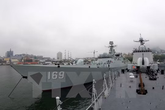 Tàu hải quân của Trung Quốc. (Ảnh minh họa: Kyodo-TTXVN)