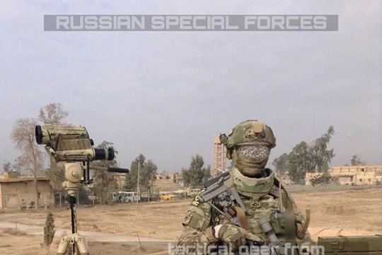 Đặc nhiệm Bộ quốc phòng Nga trên chiến trường Deir Ezzor - ảnh Muraselon
