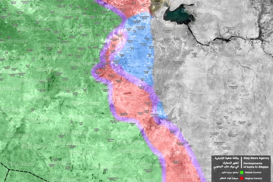 Chiến trường khu vực thị trấn Khanaser, hướng tây thành phố Aleppo