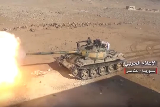 Quân đội Syria pháo kích dữ dội chiến tuyến phiến quân ở Hama - ảnh video minh họa Hezbollah