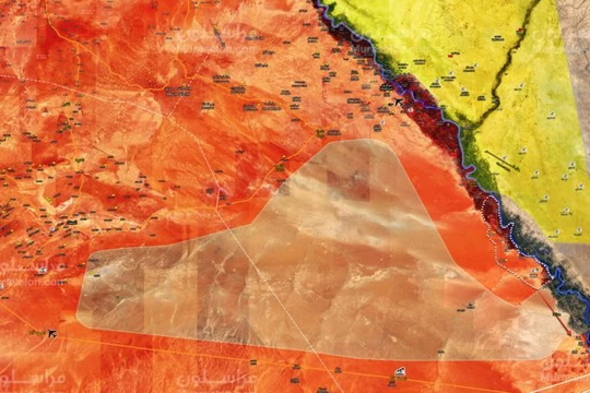 Bản đồ tình hình chiến sự khu vực Deir Ezzor sau chiến thắng của lực lượng Tiger - ảnh Muraselon