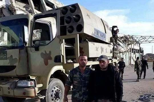 Tổ hợp tên lửa Golan quân đội Syria trên chiến trường BeitJinn, cao nguyên Golan - ảnh Muraselon