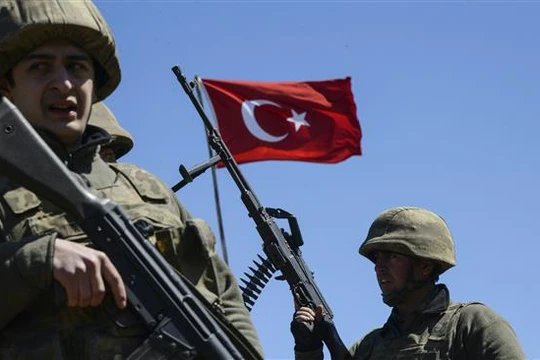 Binh sĩ Thổ Nhĩ Kỳ trong chiến dịch Nhánh Olive, tiến công vào khu vực Afrin - ảnh minh họa Muraselon