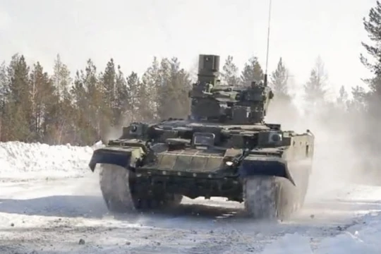 Xe thiết giáp yểm trợ “Terminator” Nga. Ảnh Jane 360