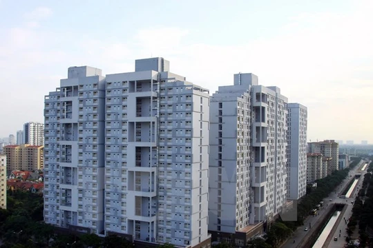 Khu nhà ở sinh viên Mỹ Đình 2. (Ảnh: Tuấn Anh/TTXVN)