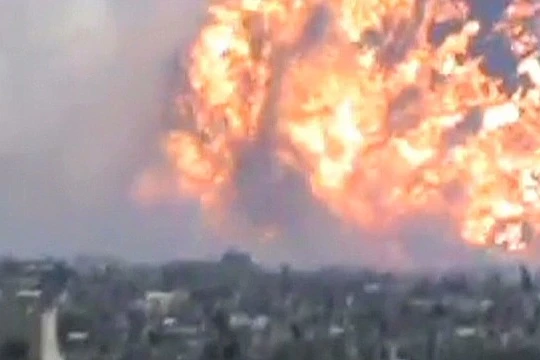 Nổ lớn tiêu diệt hàng chục tay súng IS ở Đông Syria 