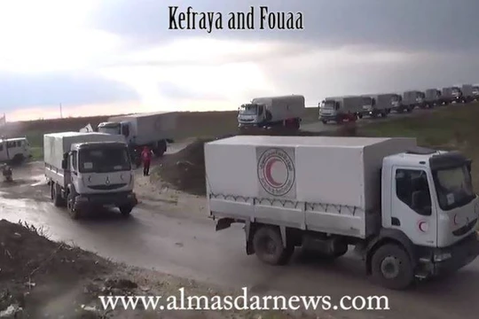 Cứu trợ nhân đạo đã đến thị trấn Madaya, Kafrya, al-Foua’a Syria