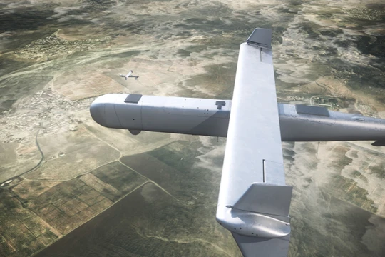 Máy bay không người lái tự sát Mini Harpy. Ảnh minh họa: Israel Aerospace Industries.