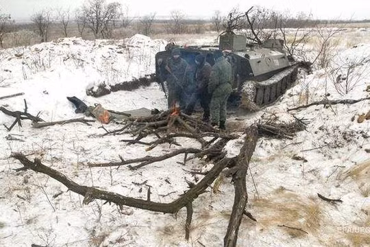 Xe bộ binh chiến đấu BMP của lực lượng quân sự Ukraine