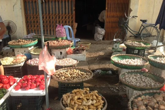 Hành, gừng, tỏi Trung Quốc áp đảo tại chợ đầu mối