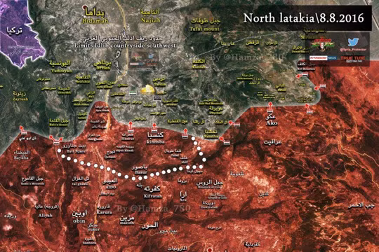 Bản đồ chiến sự tỉnh Latakia