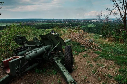Pháo binh Ukraine. Ảnh minh họa