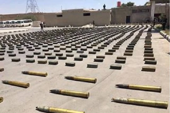 Vũ khí thu giữ được của lực lượng Hay'at Tahrir Al-Sham (HTS – Al-Qaeda Syria).