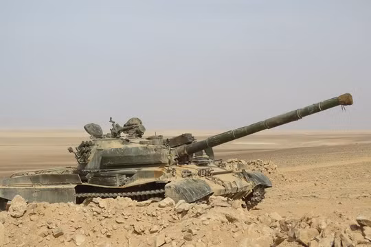 Xe tăng T-62 của quân đội Syria trên chiến trường (ảnh minh họa)