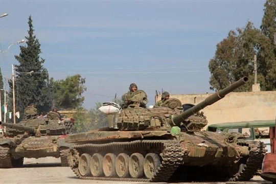 Quân đội Syria tấn công dữ dội giành thành phố Sheikh Miskeen