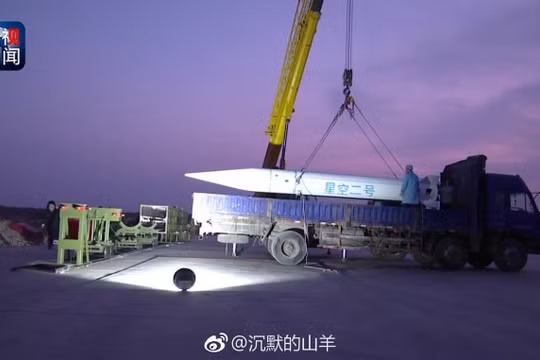 Tên lửa siêu âm thủ nghiệm "Sinkun-2 "có nghĩa là Star Air-2. Ảnh CAAA