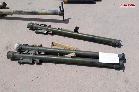 Tên lửa phòng không Strela -2 bị thu chiến lợi phẩm. Anh minh họa SANA