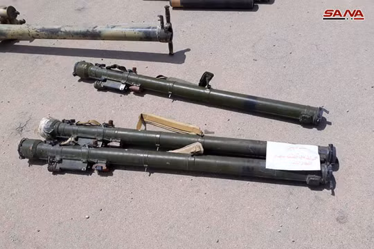 Tên lửa phòng không Strela -2 bị thu chiến lợi phẩm. Anh minh họa SANA