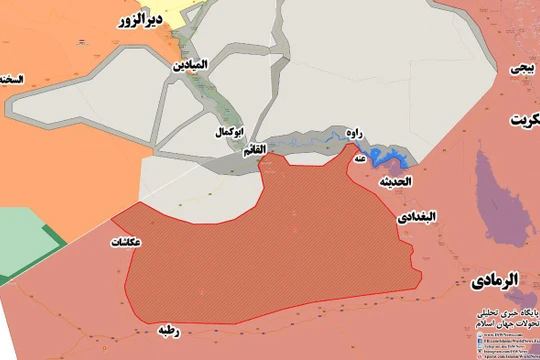 Vùng lãnh thổ Iraq vừa được giải phóng khỏi sự chiếm đóng của IS - ảnh Masdar News