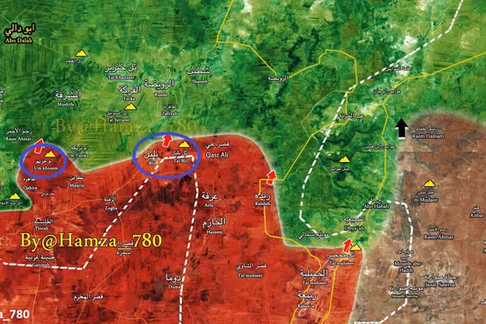 Các mũi tiến công của quân đội Syria trên chiến trường Hama - ảnh South Front