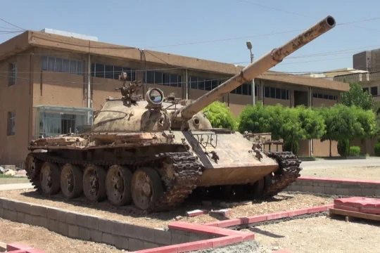 Cảnh viện bảo tàng nạn nhân chiến tranh người Kurds ở Iraq. Ảnh video