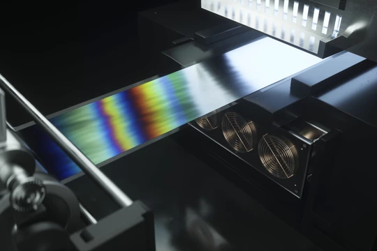 Kỹ thuật in tráng pin điện mặt trời công nghệ màng mỏng perovskites của Power Roll. Ảnh pv-magazine