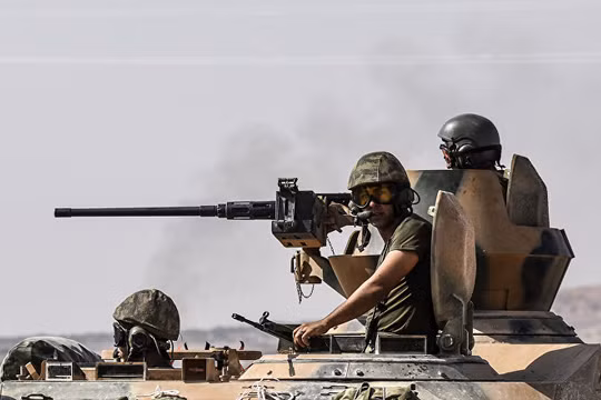 Binh sĩ Thổ Nhĩ Kỳ trên chiến trường Afrin - ảnh minh họa Masdar News