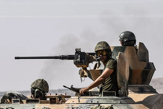 Binh sĩ Thổ Nhĩ Kỳ trên chiến trường Afrin - ảnh minh họa Masdar News