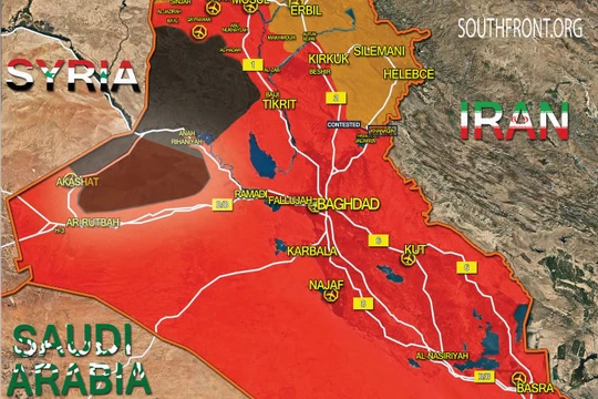 Bản đồ tình hình cuộc chiến chống IS ở Iraq tính đến ngày 27.10.2017
