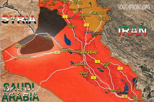 Bản đồ tình hình cuộc chiến chống IS ở Iraq tính đến ngày 27.10.2017