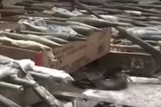 Kho vũ khí của quân thánh chiến Syria mới bị phát hiện
