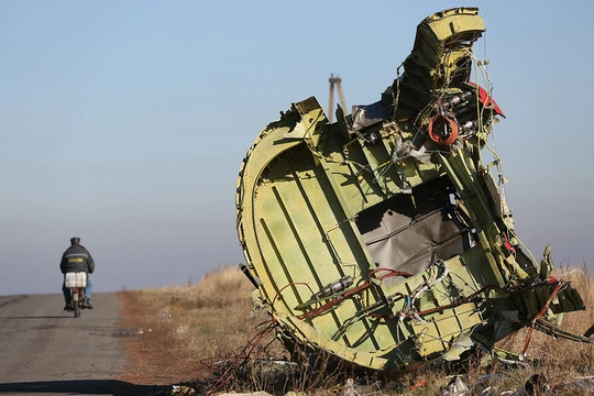 Một mảnh vỡ của chiếc Boeing MH-17, ảnh năm 2014 TASS