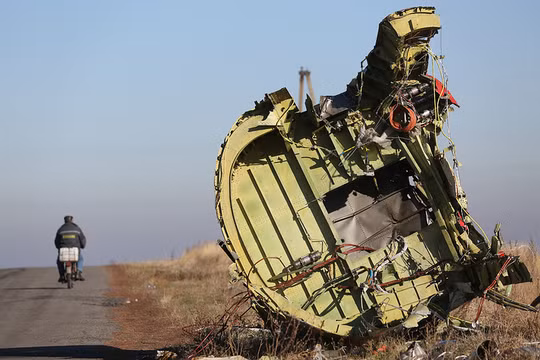 Một mảnh vỡ của chiếc Boeing MH-17, ảnh năm 2014 TASS