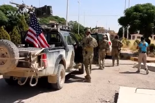 Lính Mỹ ở miền bắc Syria, gần thành phố Manbij