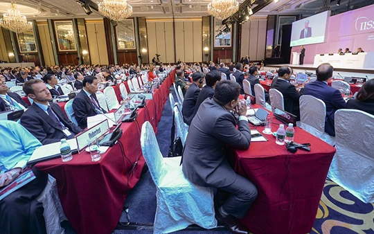 Các đại biểu tham dự Đối thoại Shangri-La lần thứ 14. Ảnh: IISS