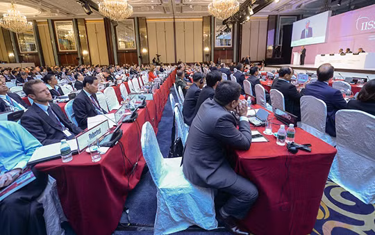 Các đại biểu tham dự Đối thoại Shangri-La lần thứ 14. Ảnh: IISS