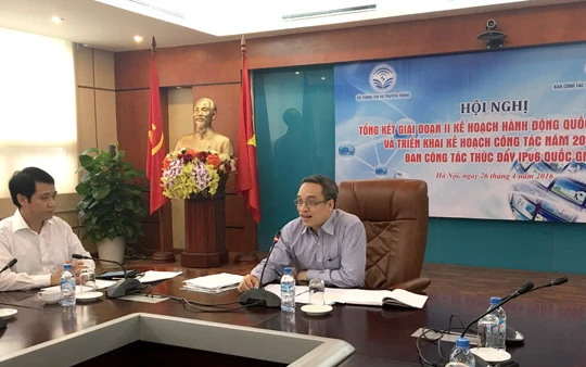 Thứ trưởng Bộ TT&TT Phan Tâm phát biểu chỉ đạo tại Hội nghị Tổng kết giai đoạn 2 Kế hoạch Hành động Quốc gia về IPv6.