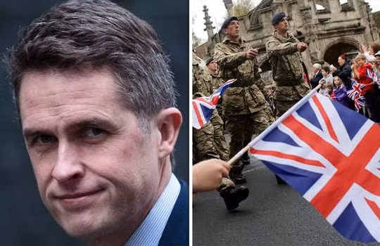 Bộ trưởng Quốc phòng Anh và quân đội Anh. Ảnh minh họa: Express Anh.