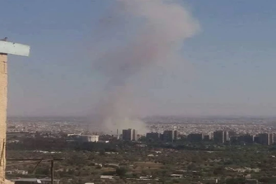 Vụ nổ tên lửa trong thị trấn Jobar