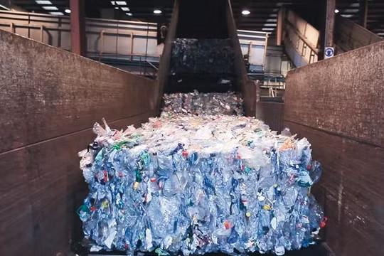 Rác thải nhựa đưa vào tái chế. Ảnh E&T